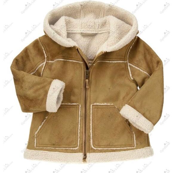 Gymboree Other - Gymboree 12-24 mon. faux suede full shearling lining, hem & wrists front pockets